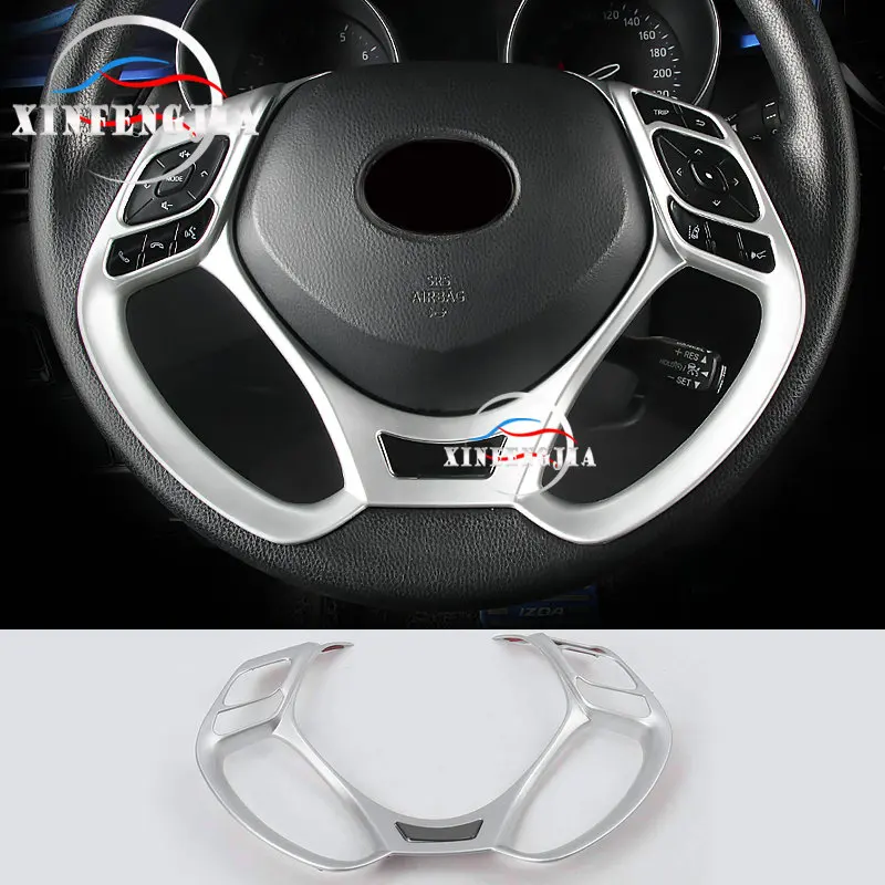 A Toyota CHR C-HR 18-19 Ezüstös ABS Chrome Luxus szellőzés dekoratív fedelét, tartós belső szépítés,1 db 0