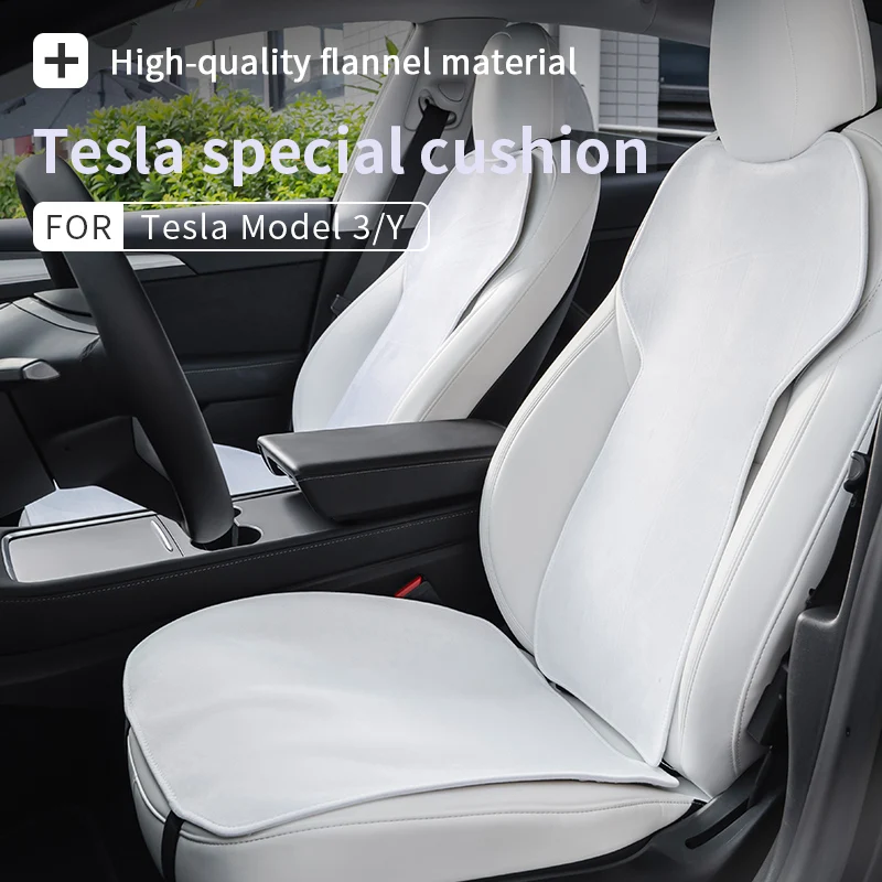 A Tesla model 3/modell y autósülés fedezze párna, Terítő, párna-Ellenes piszkos anti-kick ülés borító Fehér belső kiegészítők 0