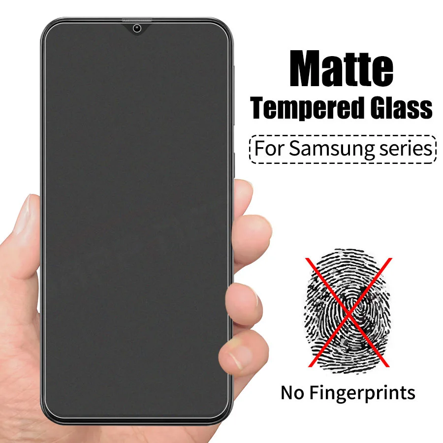 Matt Matt, Edzett Üveg Samsung Galaxy A51-Es A50 A60 A20 A30-As A40-A70 M20 A30s A50s A70s Teljes Borító Képernyő Védő Fólia 0