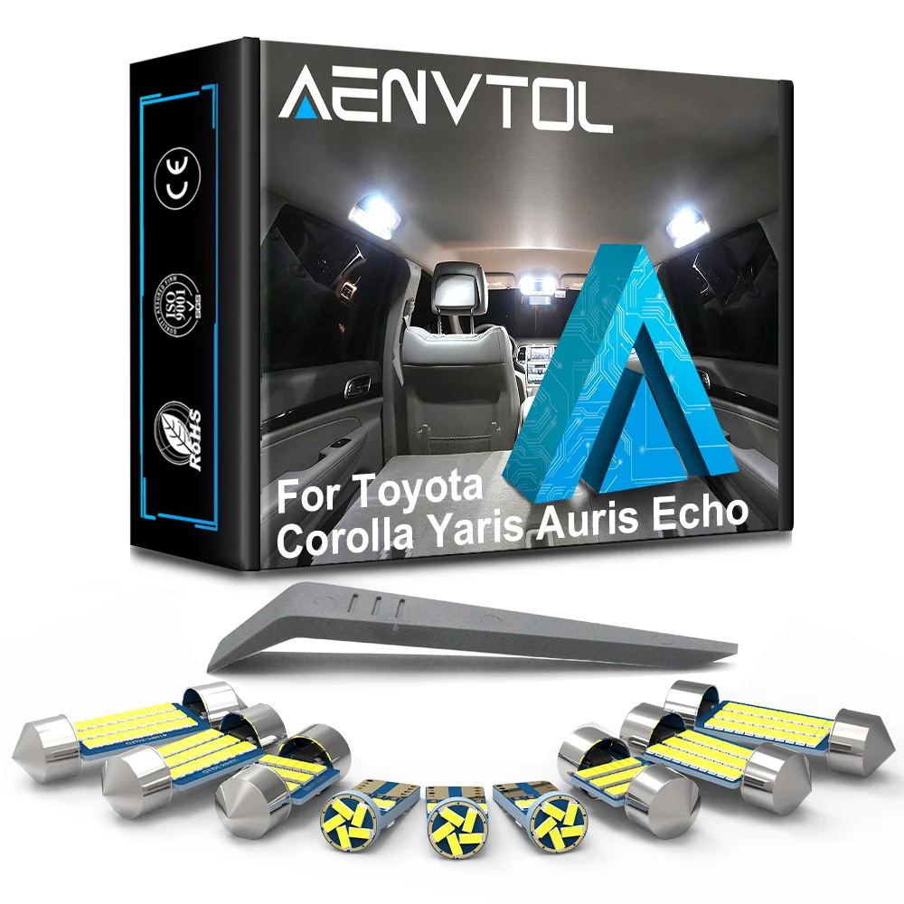AENVTOL Canbus Toyota Yaris Auris Corolla Echo 1988-2010 2013 2015 2016 2017 2019 2021 Tartozékok Automatikus LED Lámpa 0