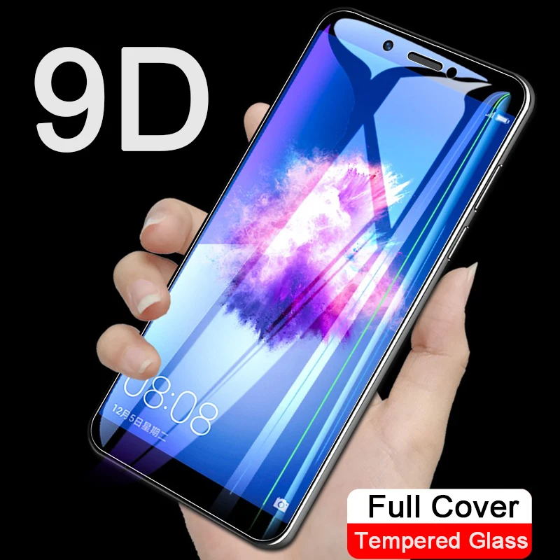 9D Teljes Ragasztó Huawei O Okos Z Plus 2019 PSmart 2018 Edzett Üveg kijelző Védő fólia A P Okos 2020 2021 Védő Üveg 0