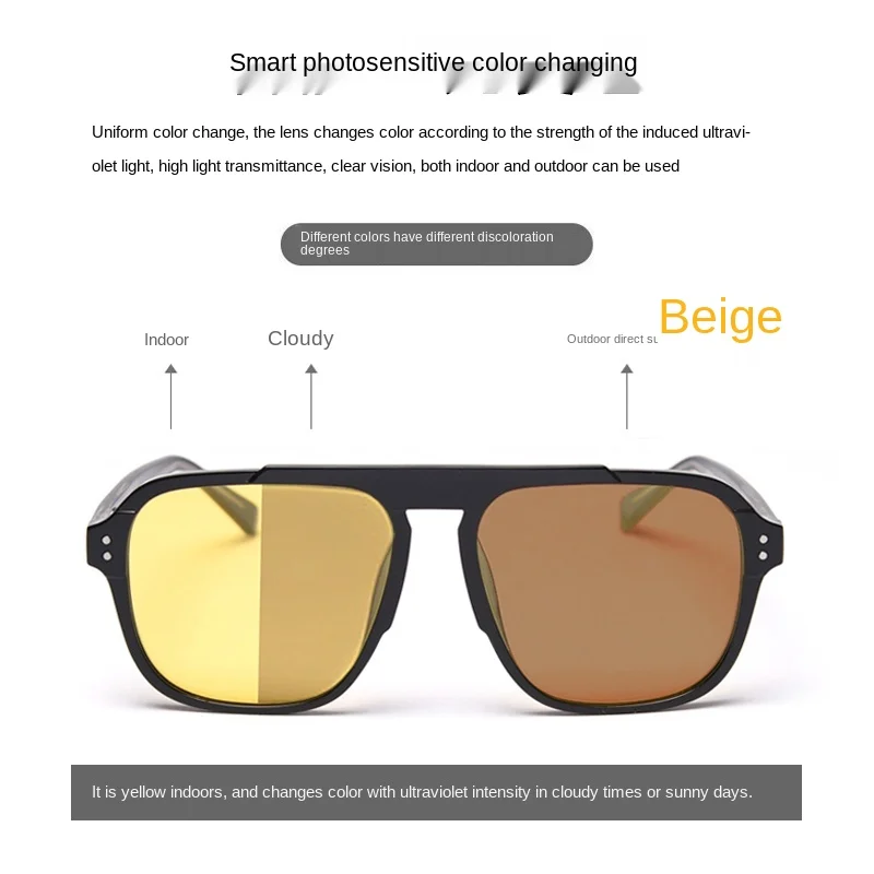 Tér polarizált színváltó napszemüveg a nők, mind a férfiak vezetői nagy felbontású photochromic szemüveg gafas de sol 1