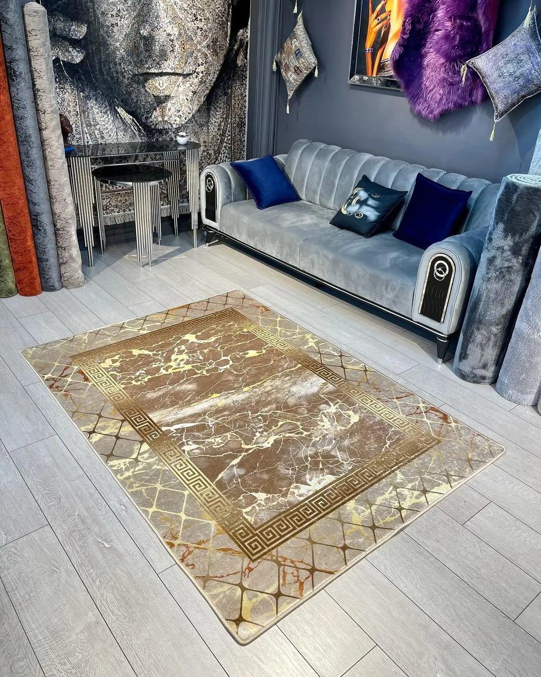 Dekoratív Keleti dísz padló csúszásmentes terítő puha matrac gyerekszoba szőnyeg nappali otthona beltéri runner 1