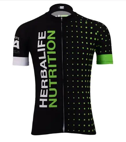 ÚJ 2019 férfi Bike Team Pro Cycling Herbalife Jersey Lélegző Gél Pad tetején Herbalife rövid ujjú Kerékpáros Ruházat kerékpár Viselni 2