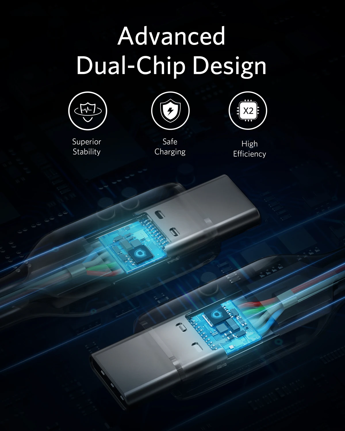 USB-C Kábel 100W 6ft, Anker Erősáramú III USB-C-USB C Töltő Kábel 2.0, C Típusú Töltő Kábel MacBook Pro 2020 3