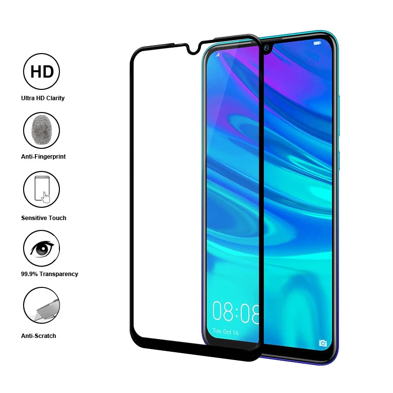 9D Teljes Ragasztó Huawei O Okos Z Plus 2019 PSmart 2018 Edzett Üveg kijelző Védő fólia A P Okos 2020 2021 Védő Üveg 3