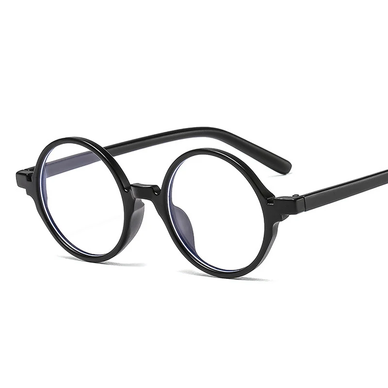 Elbru Divat Kerek Szemüveg Keret Ultrakönnyű Világos Anti-kék Fény Lencse Optikai Szemüveg Személyre szabott Normál Szemüveg Unisex 4