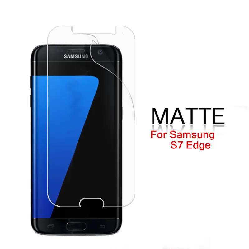 Matt, Tükröződésmentes Fólia Samsung S7 S8 S9 Aktív Edge Plus S7272 S7582 Stílus Duos LTE HD Világos, Fényes Fólia képernyővédő fólia 4
