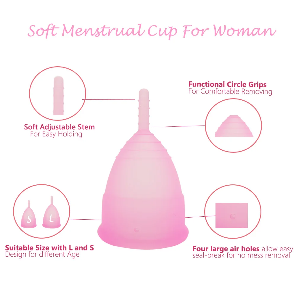 Női Higiénia Menstruációs Csésze Orvosi Minőségű Szilikon Copa Menstruációs Újrafelhasználható Hölgy Csésze A Nők Menstruációs Időszak Dropshipping 4