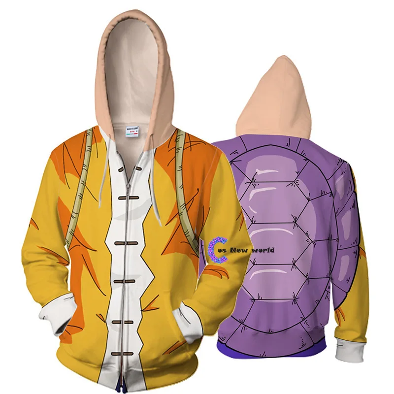 Új Szuper Jelmez Vegeta/Son Goku Melegítőfelső Cosplay Őszi férfiak, mind a nők anime 3D Nyomtatás Kabát Kapucnis pulóver 5