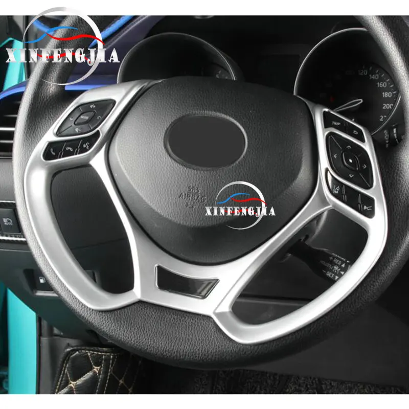 A Toyota CHR C-HR 18-19 Ezüstös ABS Chrome Luxus szellőzés dekoratív fedelét, tartós belső szépítés,1 db 5