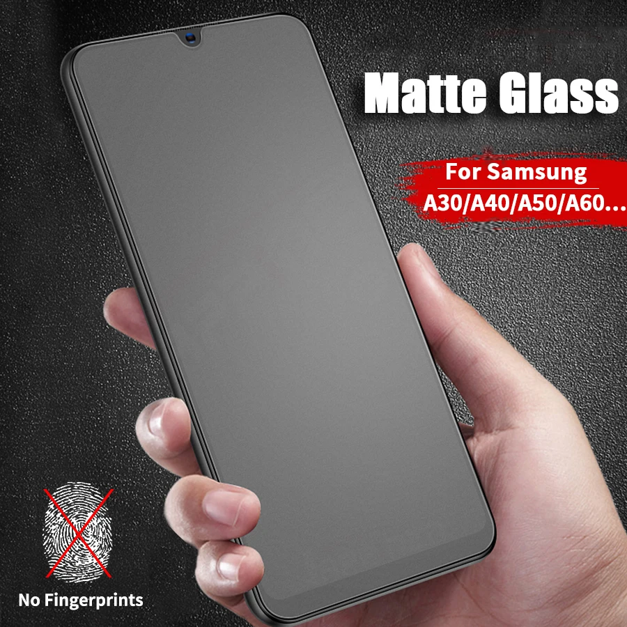 Matt Matt, Edzett Üveg Samsung Galaxy A51-Es A50 A60 A20 A30-As A40-A70 M20 A30s A50s A70s Teljes Borító Képernyő Védő Fólia 5
